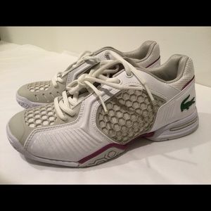 NEW Lacoste Tennis Court Shoes Repel White / Gray